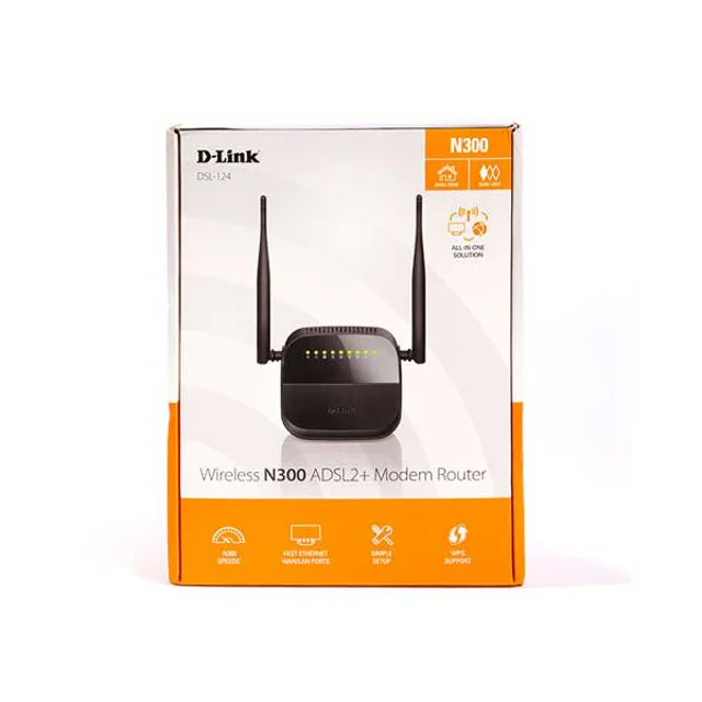 مودم روتر ADSL2 Plus بی سیم N300 دی-لینک مدل DSL-124 New 102182755