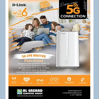 مودم روتر 5G دی-لینک مدل DI-LINK 2000M با پشتیبانی از Wi-Fi 6 AX1800، سرعت دانلود 4.6 گیگا 102182715