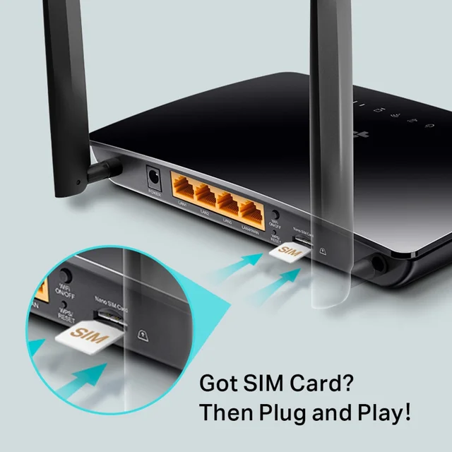 مودم روتر بیسیم 4G LTE تیپیلینک مدل TL-MR6400 با دو آنتن خارجی، شبکه Wi-Fi 2.4 گیگاهرتز 102182849